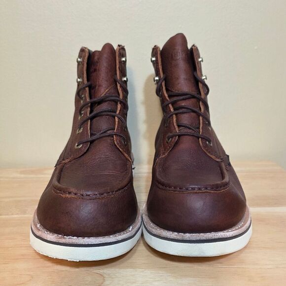 Chippewa Edge Walker 6" Waterproof Lace Up Wedge Boots Briar Haystack Men's 10.5 - Picture 2 of 7